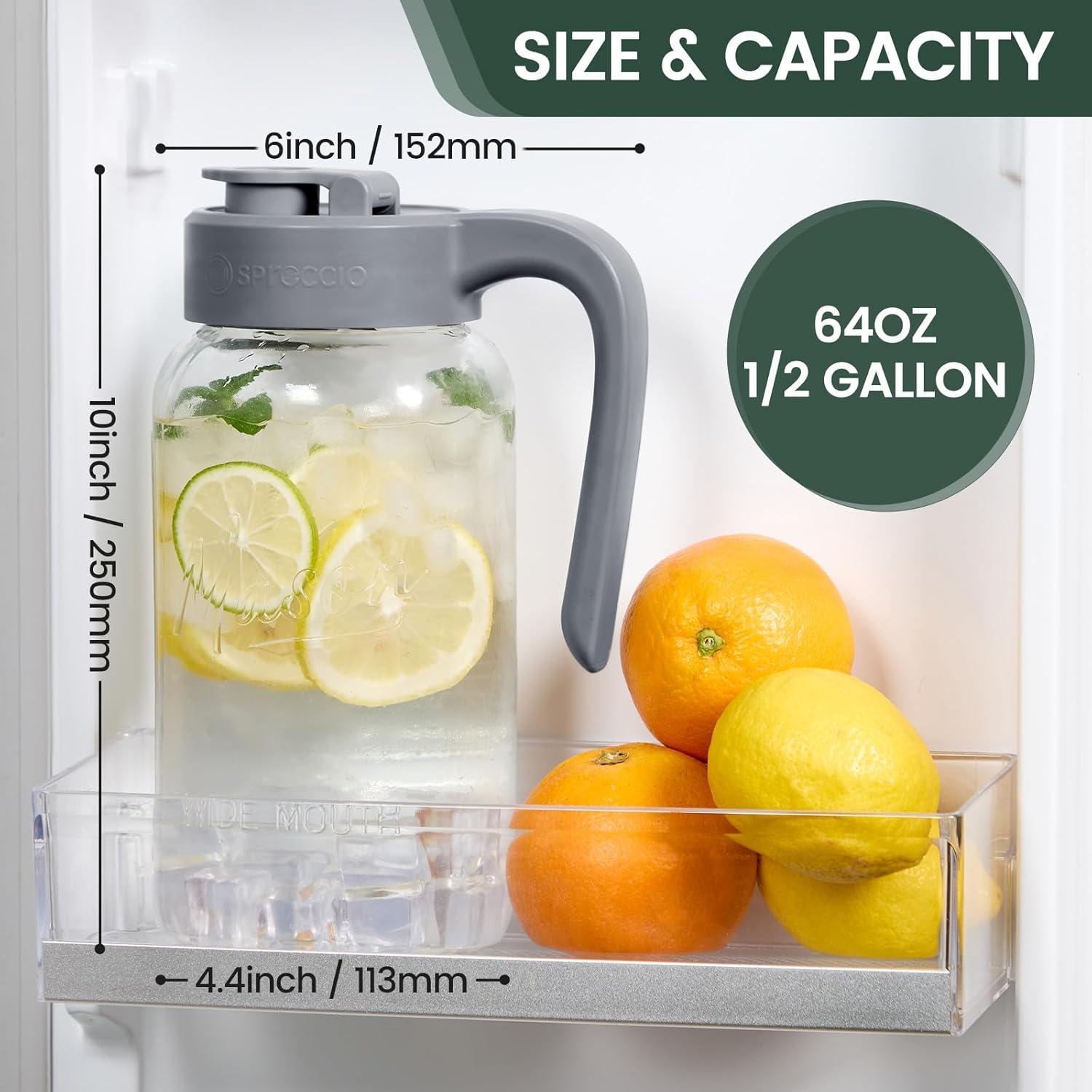 Jarra de Mason hermética Spreccio 2 piezas 1.81 kg vidrio