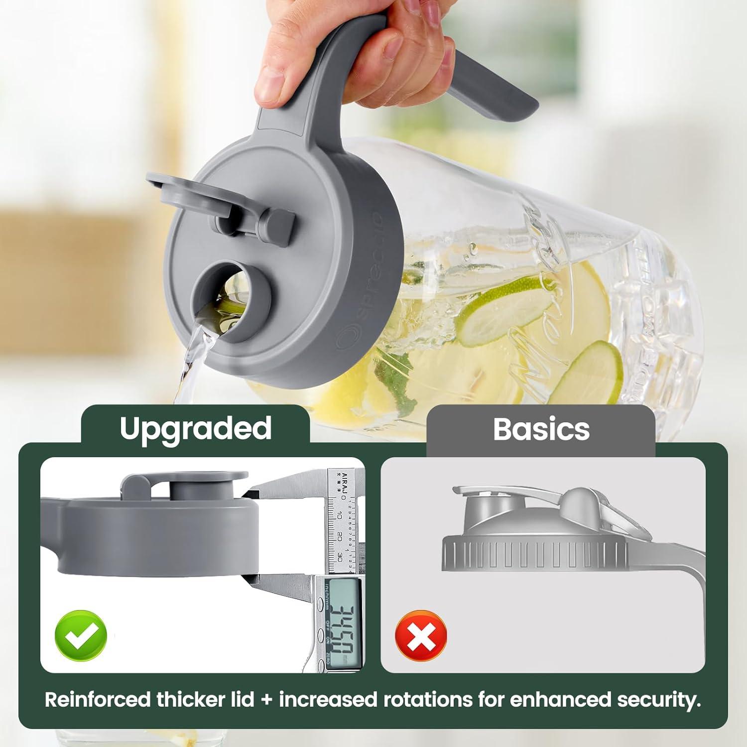 Jarra de Mason hermética Spreccio 2 piezas 1.81 kg vidrio