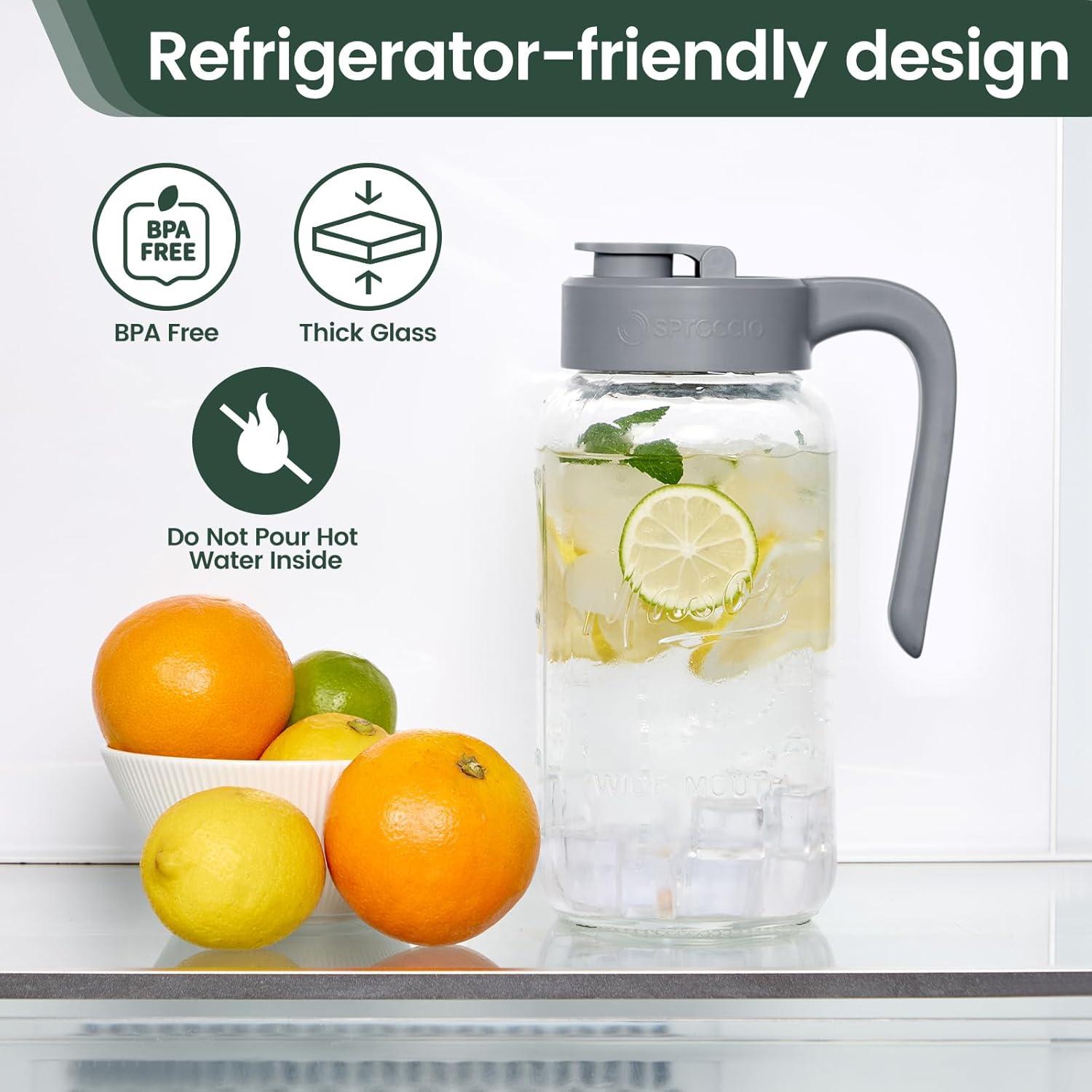 Jarra de Mason hermética Spreccio 2 piezas 1.81 kg vidrio