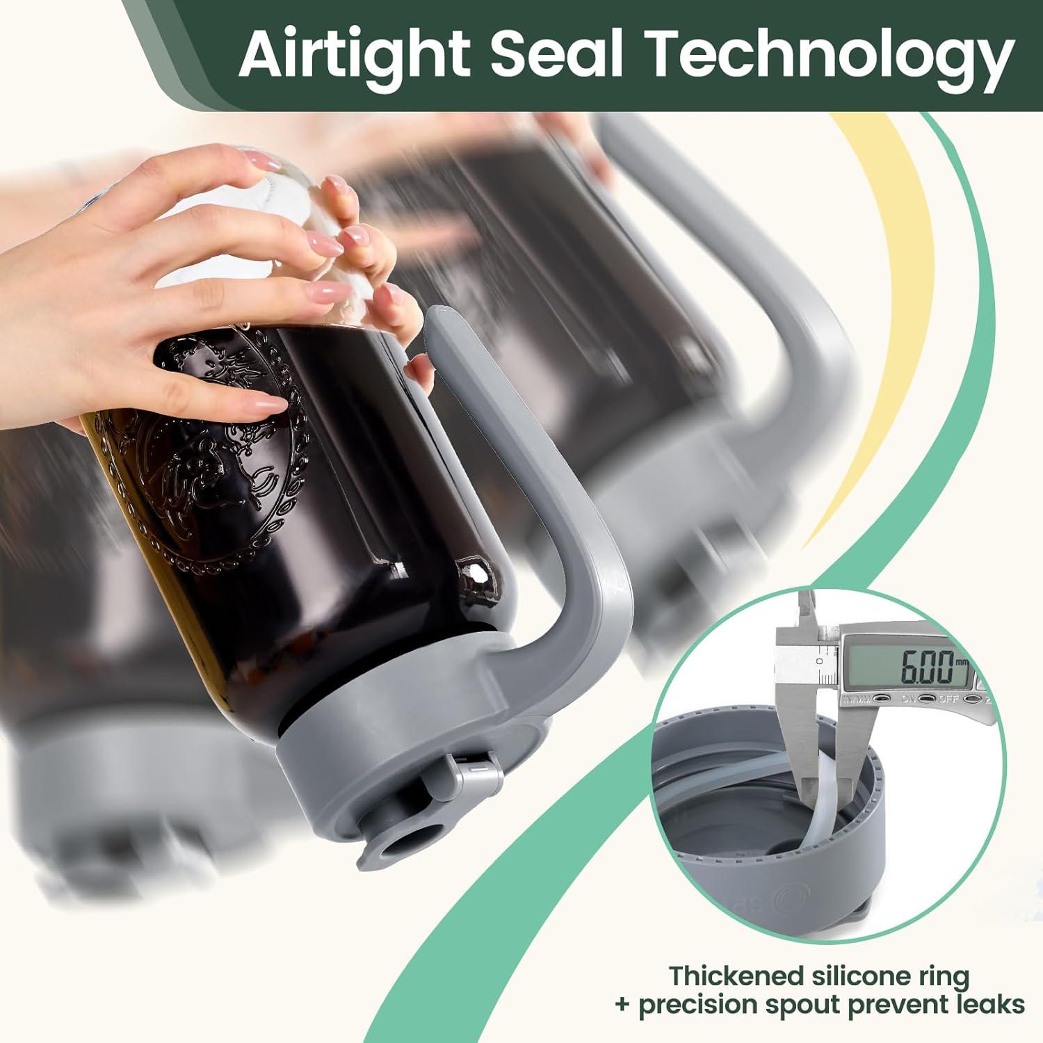 Jarra de Mason hermética Spreccio 2 piezas 1.81 kg vidrio