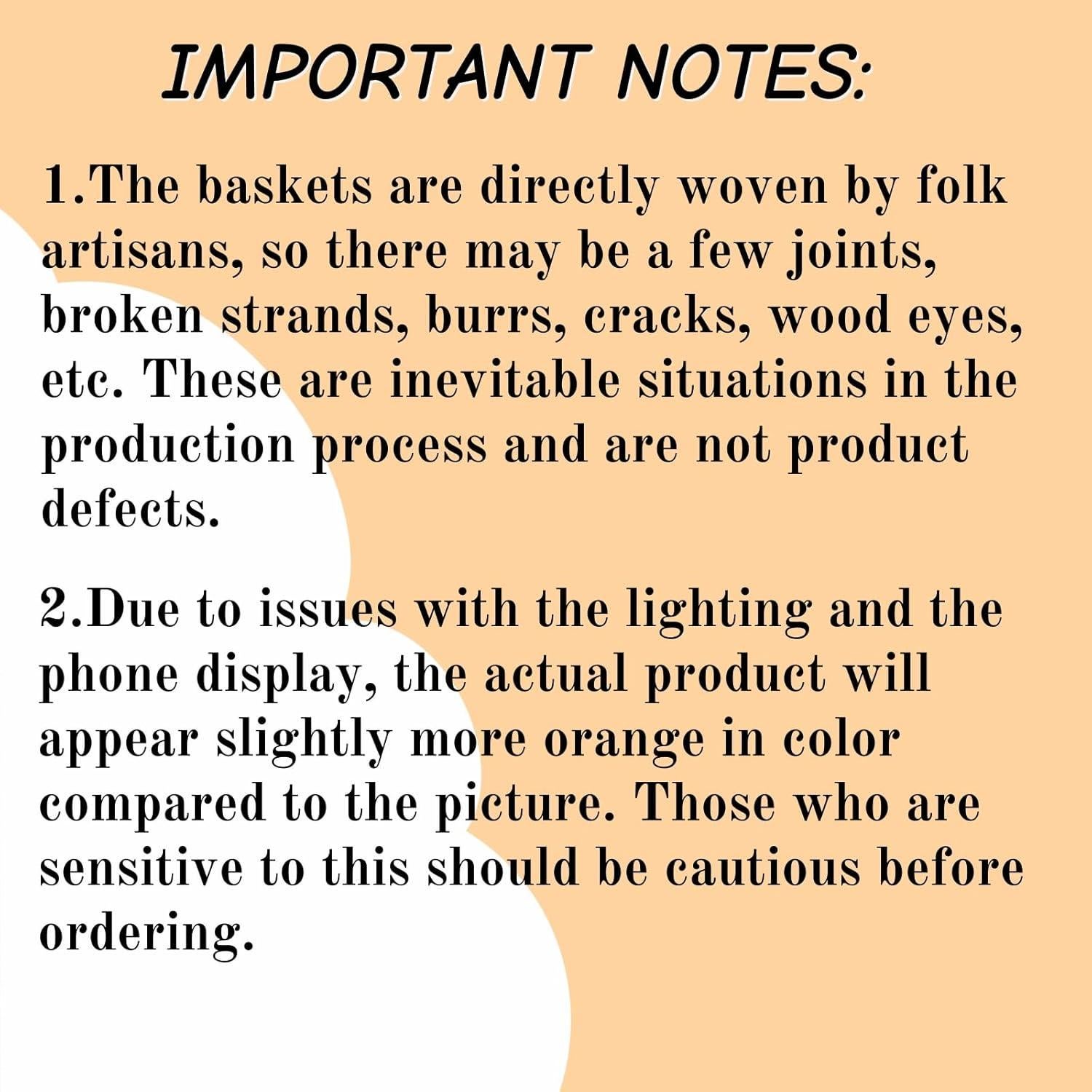Cestas de Pan de Mimbre Goaste - 3 Tamaños Rústicos Naranjas