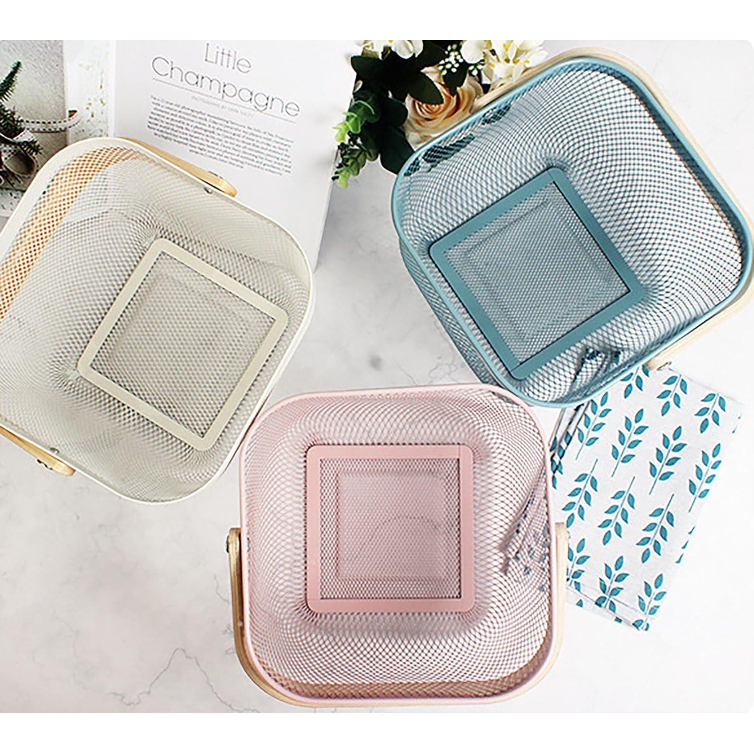 Cesta de Picnic Cheardia 2 Pack Malla Acero Azul 39.9x24.1cm