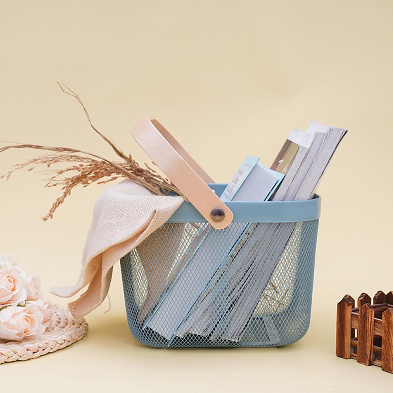 Cesta de Picnic Cheardia 2 Pack Malla Acero Azul 39.9x24.1cm