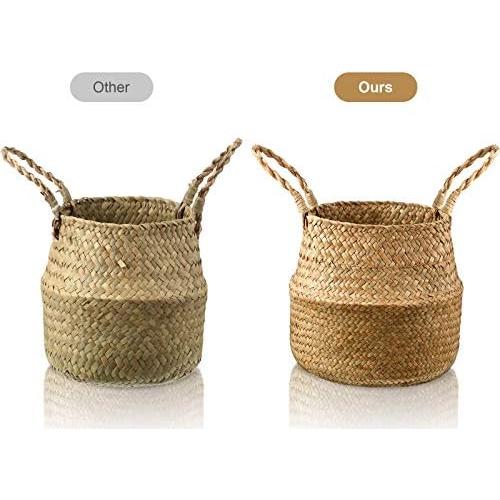 Cestas de Almacenamiento Patelai de Hierba Marina - 3 Piezas