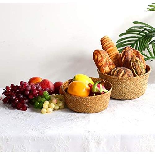 Cestas de Almacenamiento Patelai de Hierba Marina - 3 Piezas