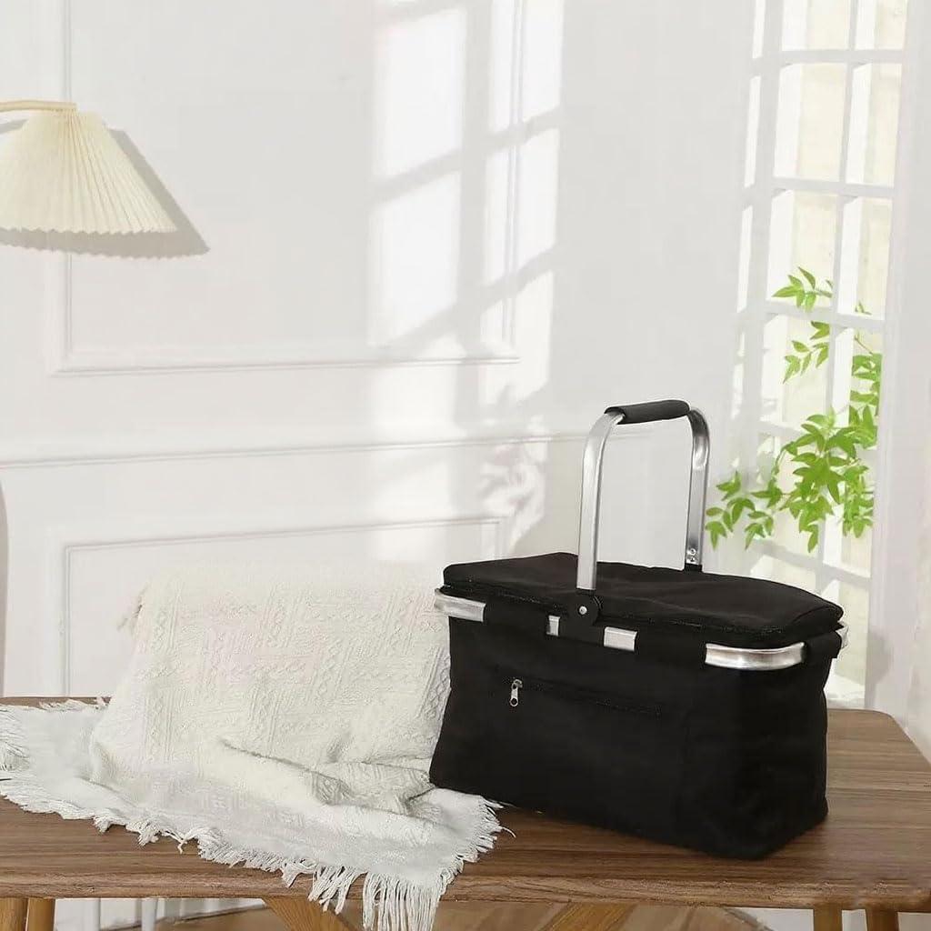 Canasta de Picnic Plegable Aislada 30L SNBBGT Negra