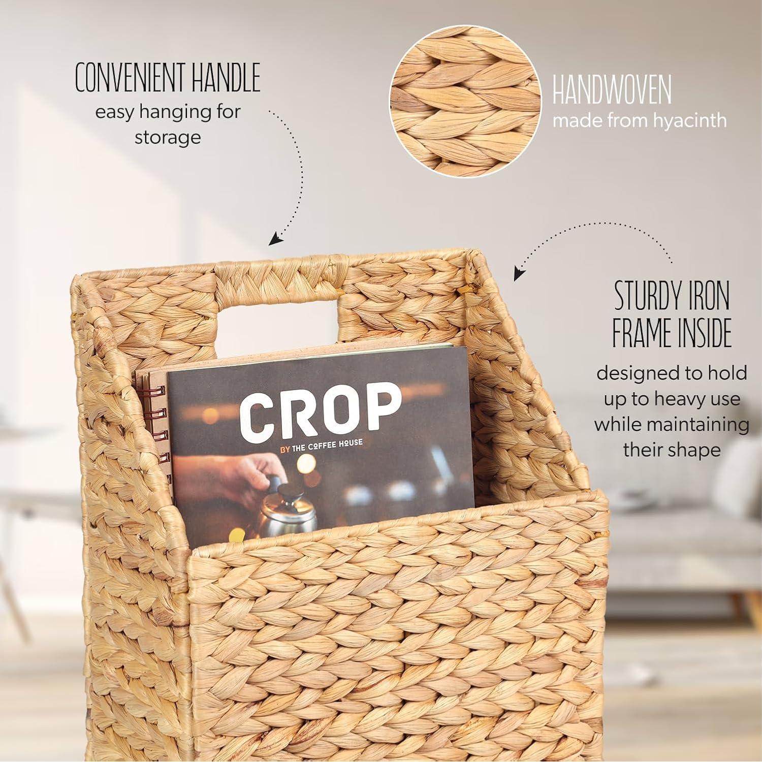 Cestas de Almacenamiento Colgantes SIEUSALEVN - 2 Piezas de Jacinto de Agua