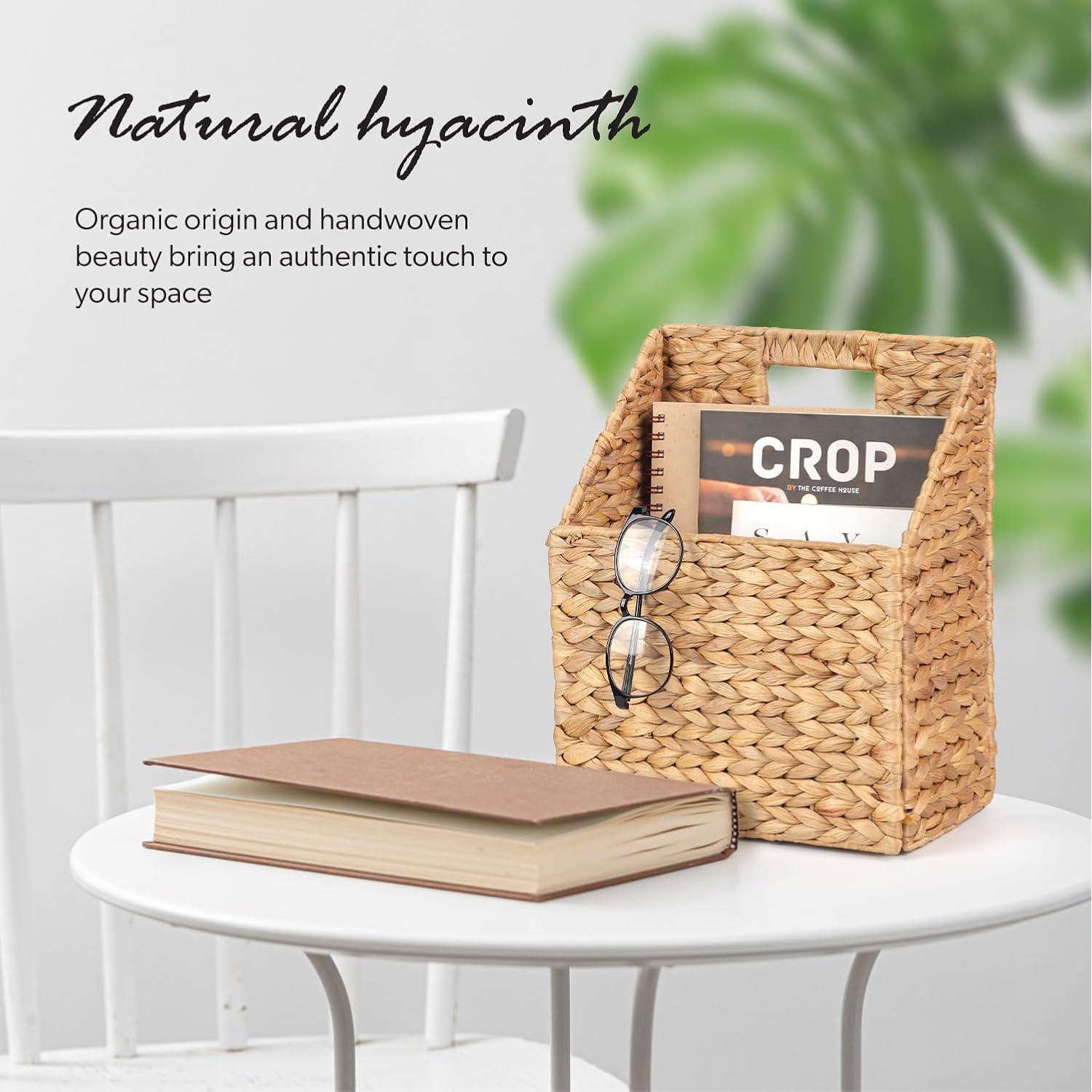 Cestas de Almacenamiento Colgantes SIEUSALEVN - 2 Piezas de Jacinto de Agua