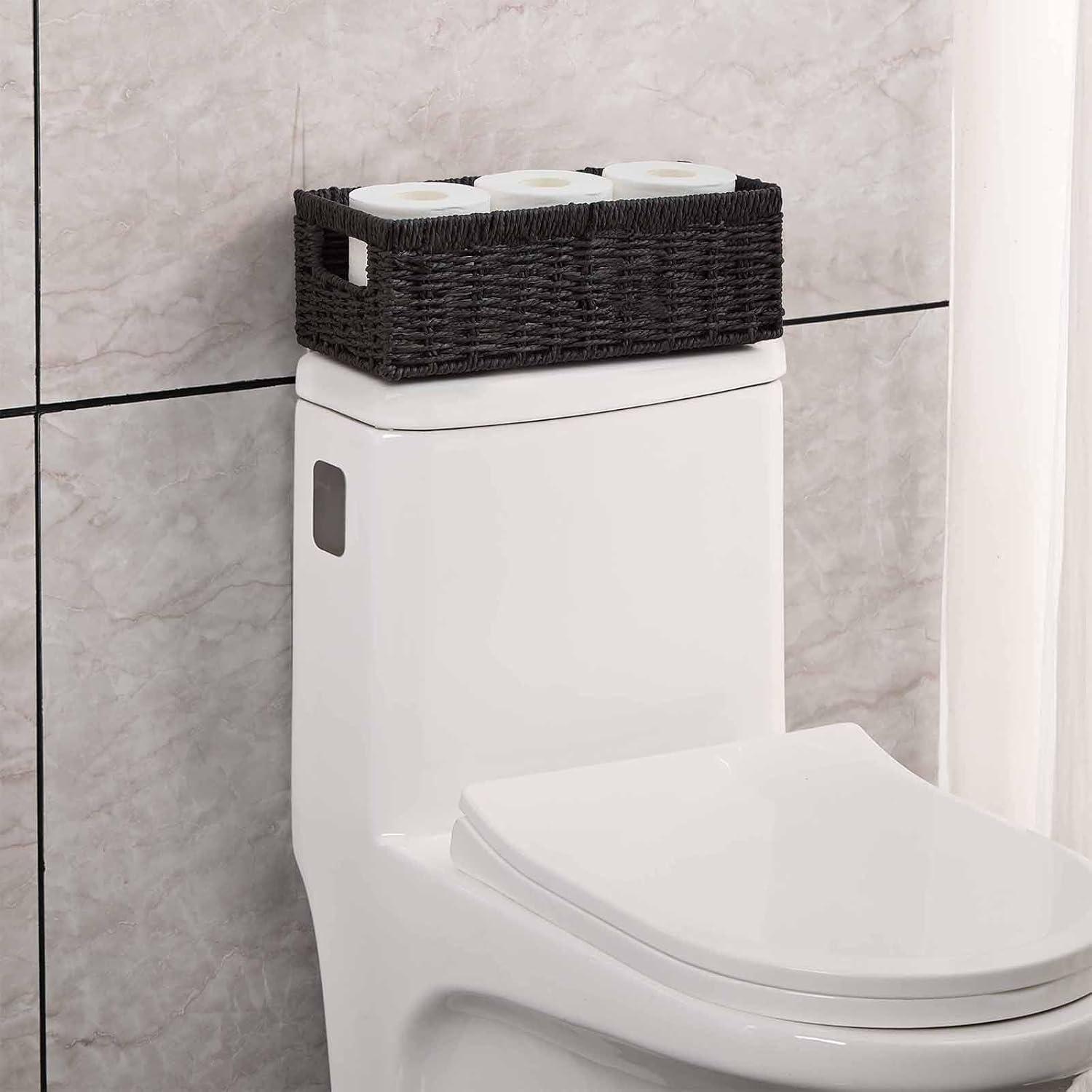 Cesta de Almacenamiento Vagusicc - Juego de 2, Negro, 36.2x15.9x12.1 cm