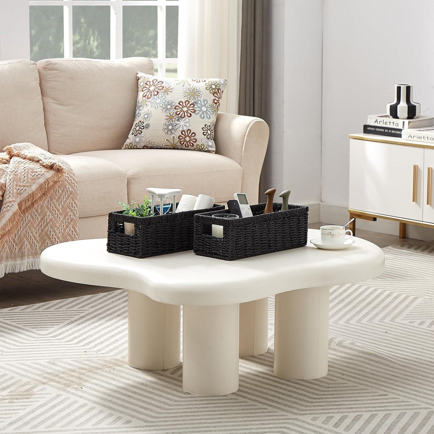 Cesta de Almacenamiento Vagusicc - Juego de 2, Negro, 36.2x15.9x12.1 cm