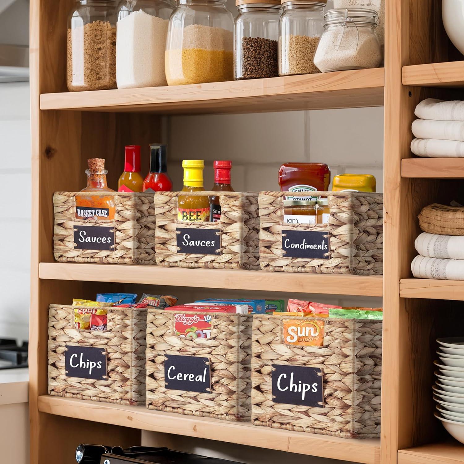 Cestas de Almacenamiento DECOMOMO - Juego de 2 de Jacinto de Agua