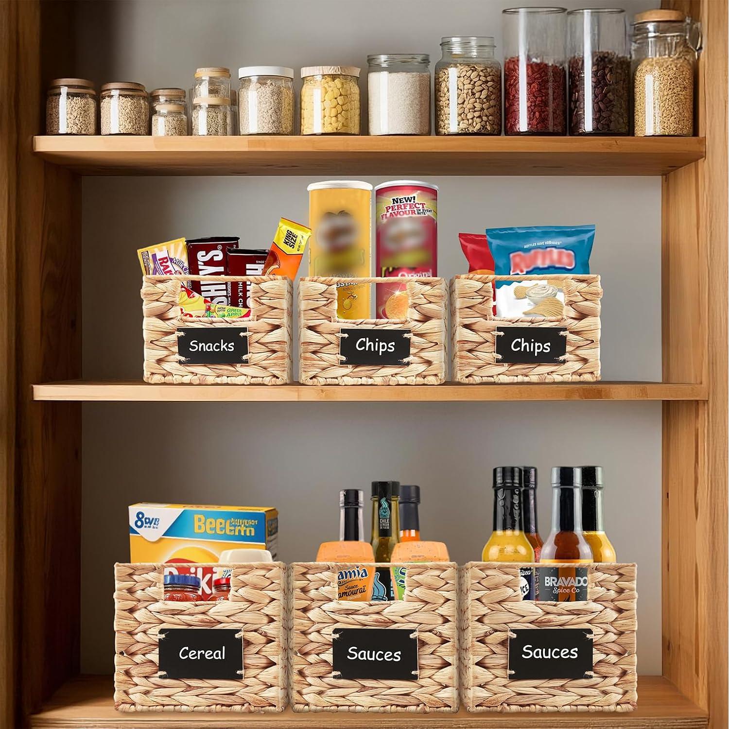 Cestas de Almacenamiento DECOMOMO - Juego de 2 de Jacinto de Agua