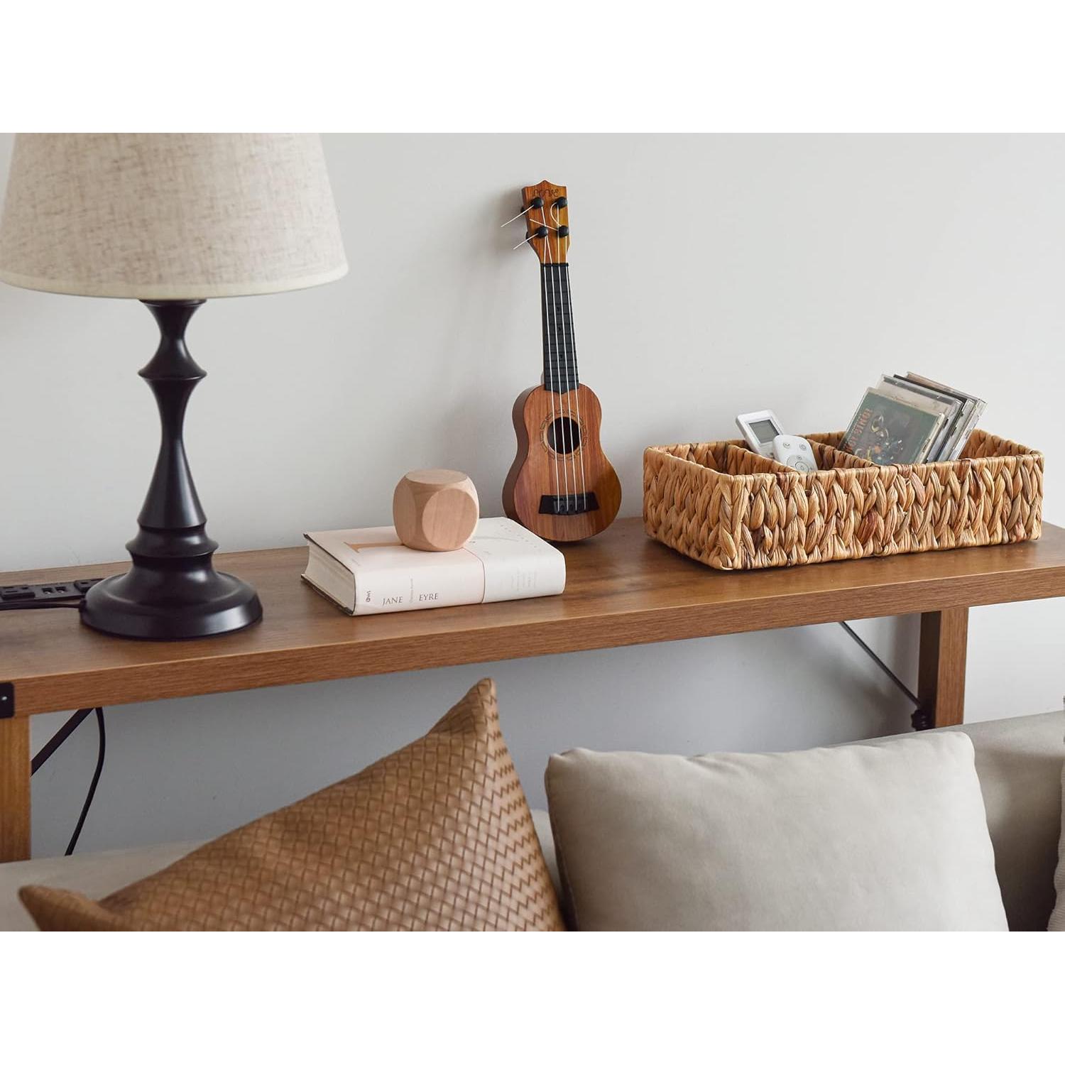 Cesta de Mimbre Pequeña StorageWorks 4 Secciones Natural