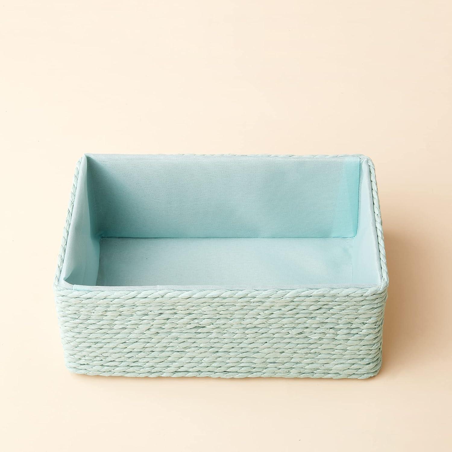 Juego de 4 Cestas de Almacenamiento LA JOLIE MUSE Verde Menta