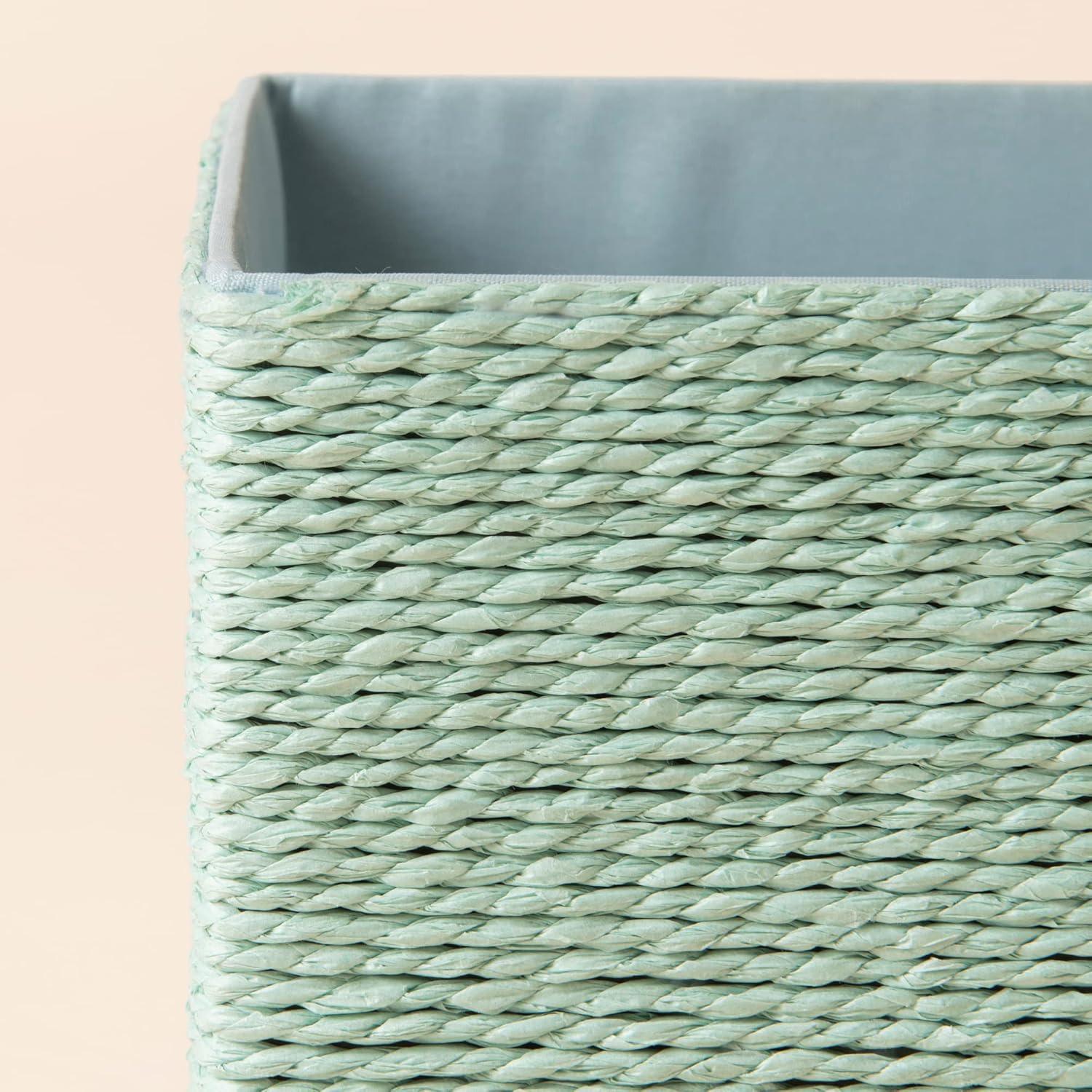 Juego de 4 Cestas de Almacenamiento LA JOLIE MUSE Verde Menta