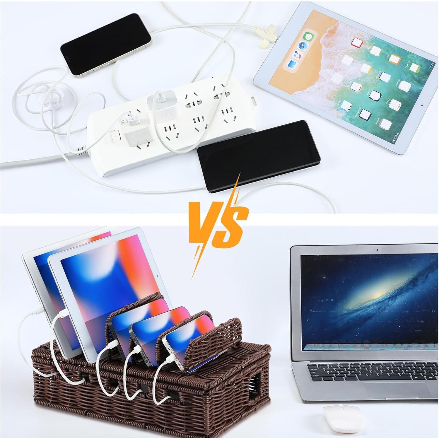 Caja de Gestión de Cables CroBlissful 31.6x19.3x15 cm Café