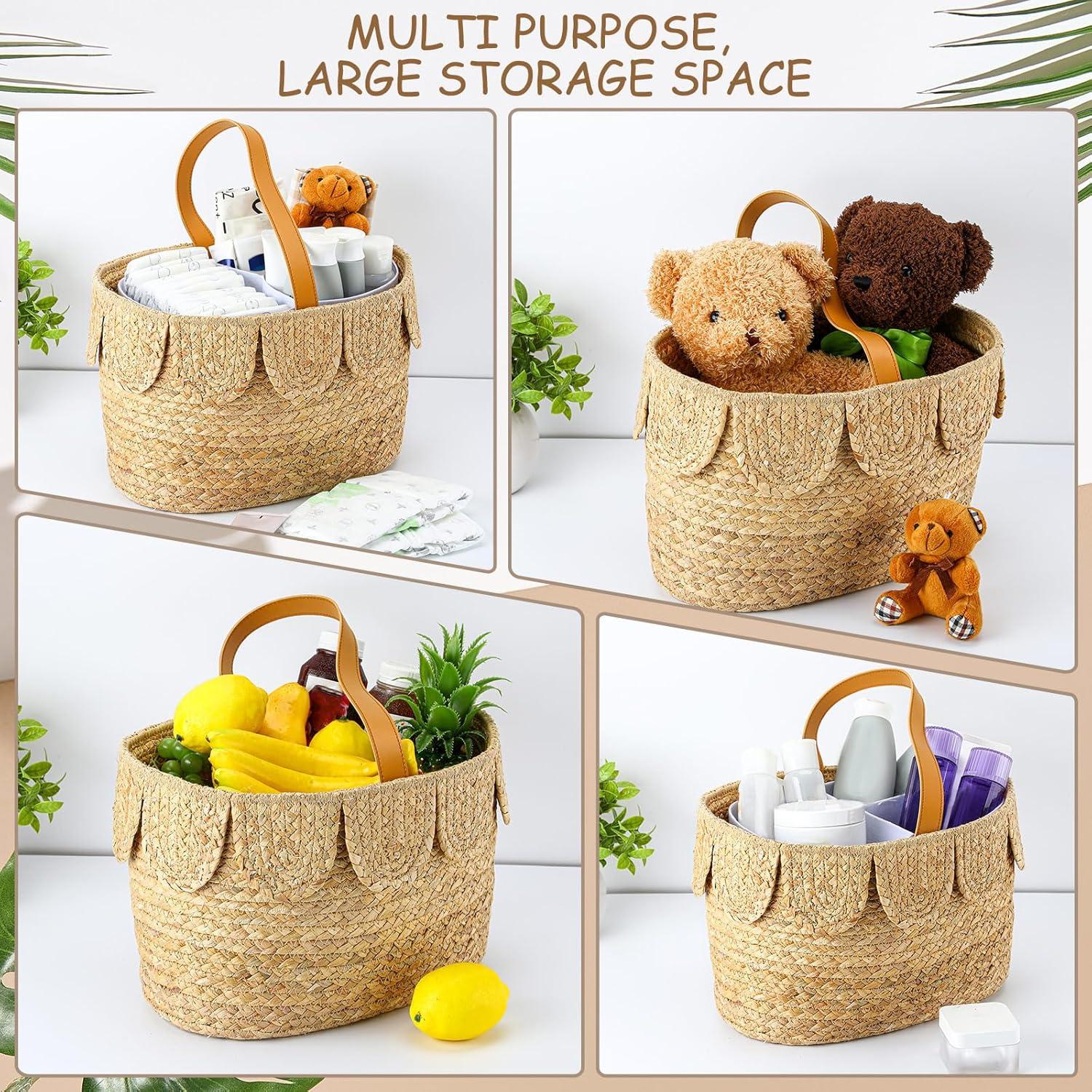 Organizador de Pañales Cinnvoice Ovalado Madera 17.8x34.3 cm