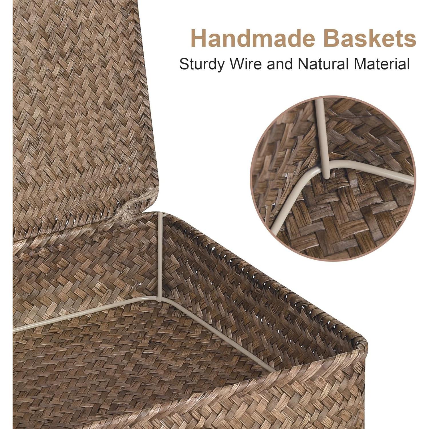 Juego de 2 Cestas de Almacenamiento FOSSORH de Hierba Marina