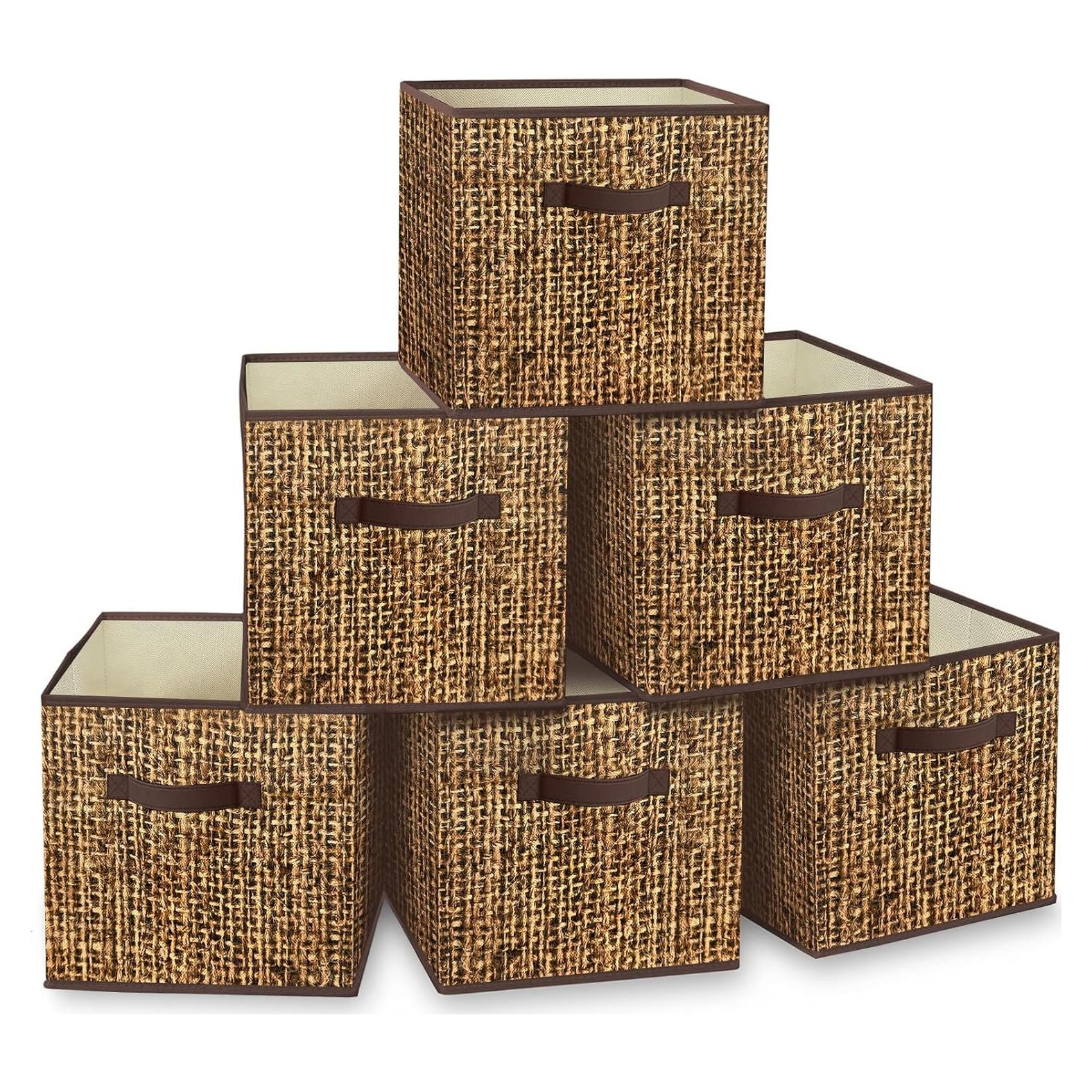 Cubos de Almacenamiento Homyfort 30.48 cm - Juego de 6 Plegables