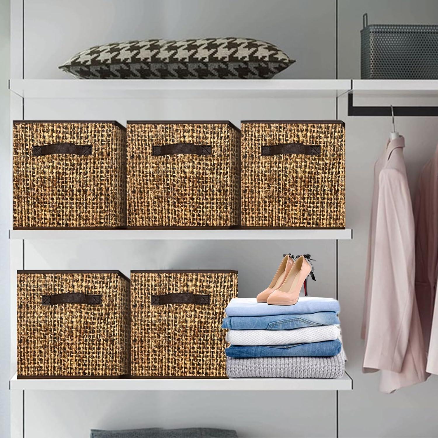 Cubos de Almacenamiento Homyfort 30.48 cm - Juego de 6 Plegables