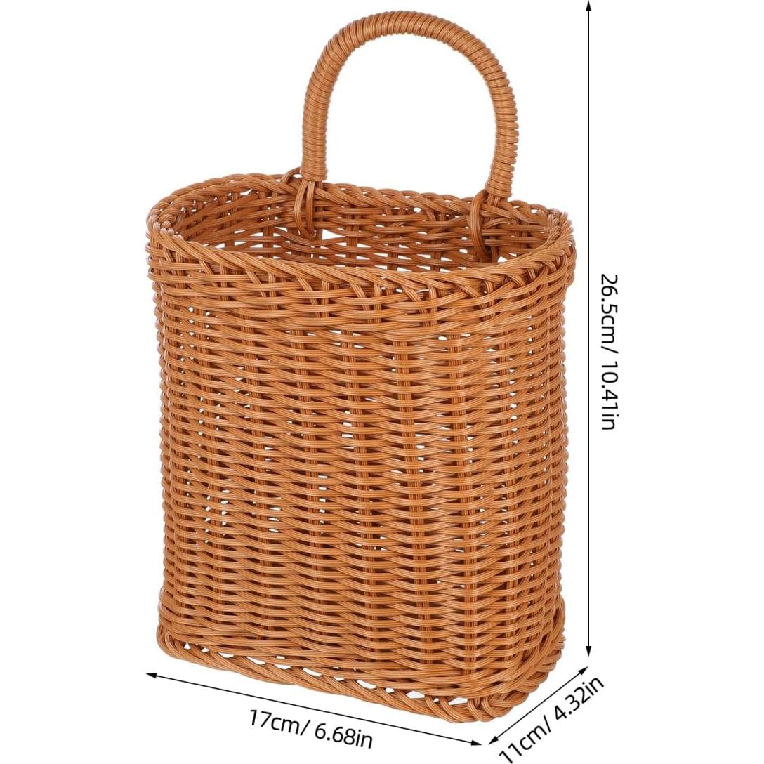 Cesta de Almacenamiento Colgante Alipis 24.5x15.5 cm Marrón Claro