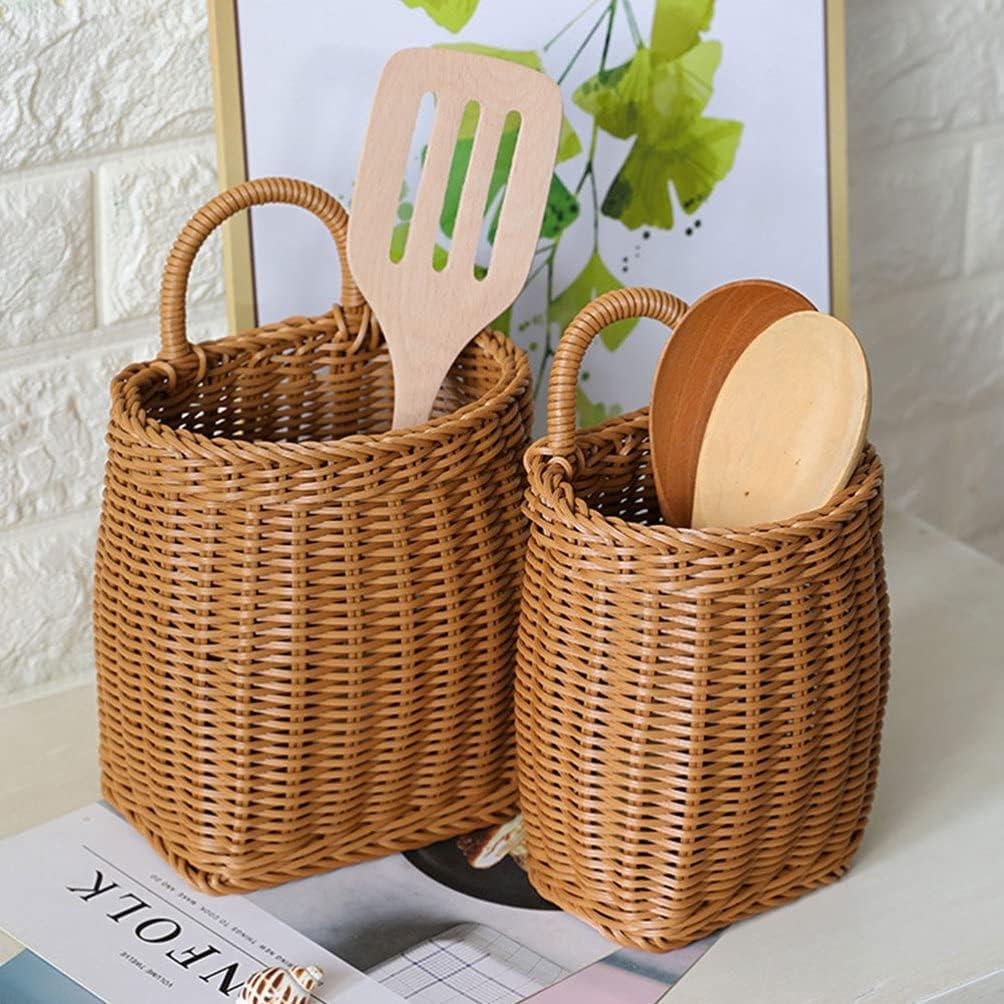 Cesta de Almacenamiento Colgante Alipis 24.5x15.5 cm Marrón Claro