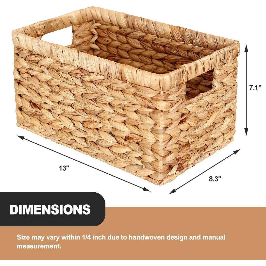 Cesta de Almacenamiento Mediana AMIDECOR - Juncos de Agua - 2 Piezas