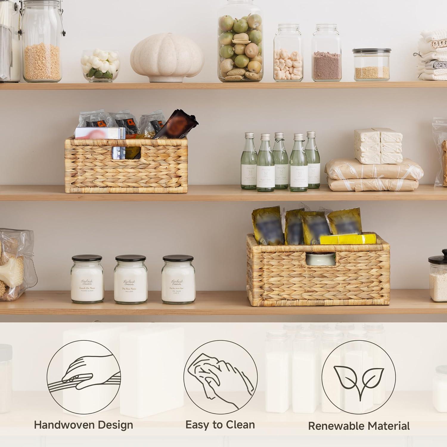 Cesta de Mimbre Grande StorageWorks 41.91x33.02x19.05 cm