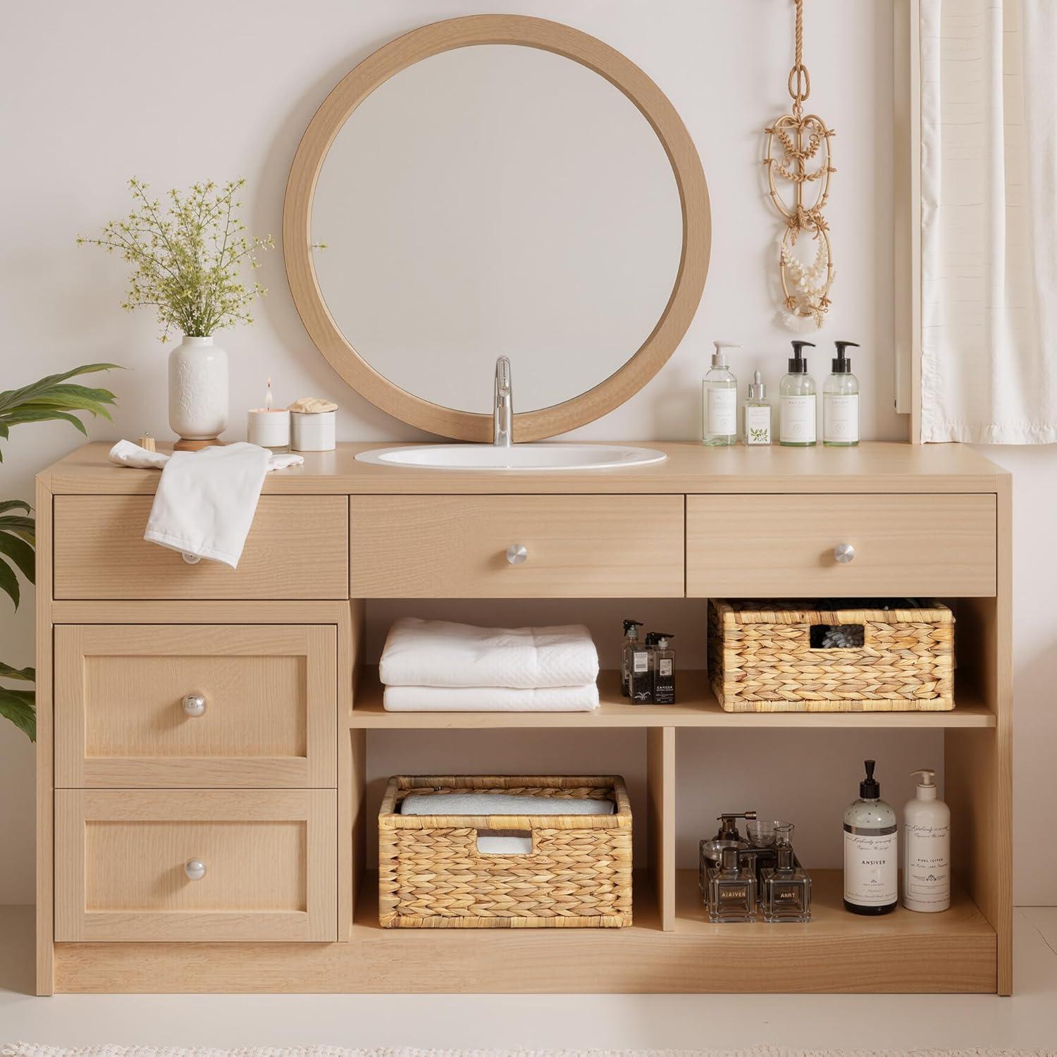 Cesta de Mimbre Grande StorageWorks 41.91x33.02x19.05 cm