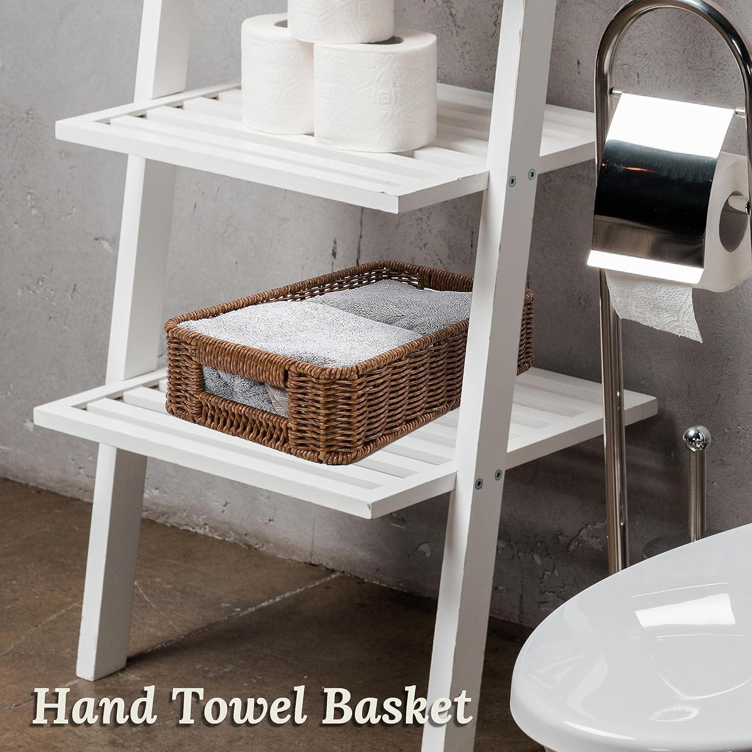 Cestas de Mimbre WeeNest para Organizar Baño - Juego de 2