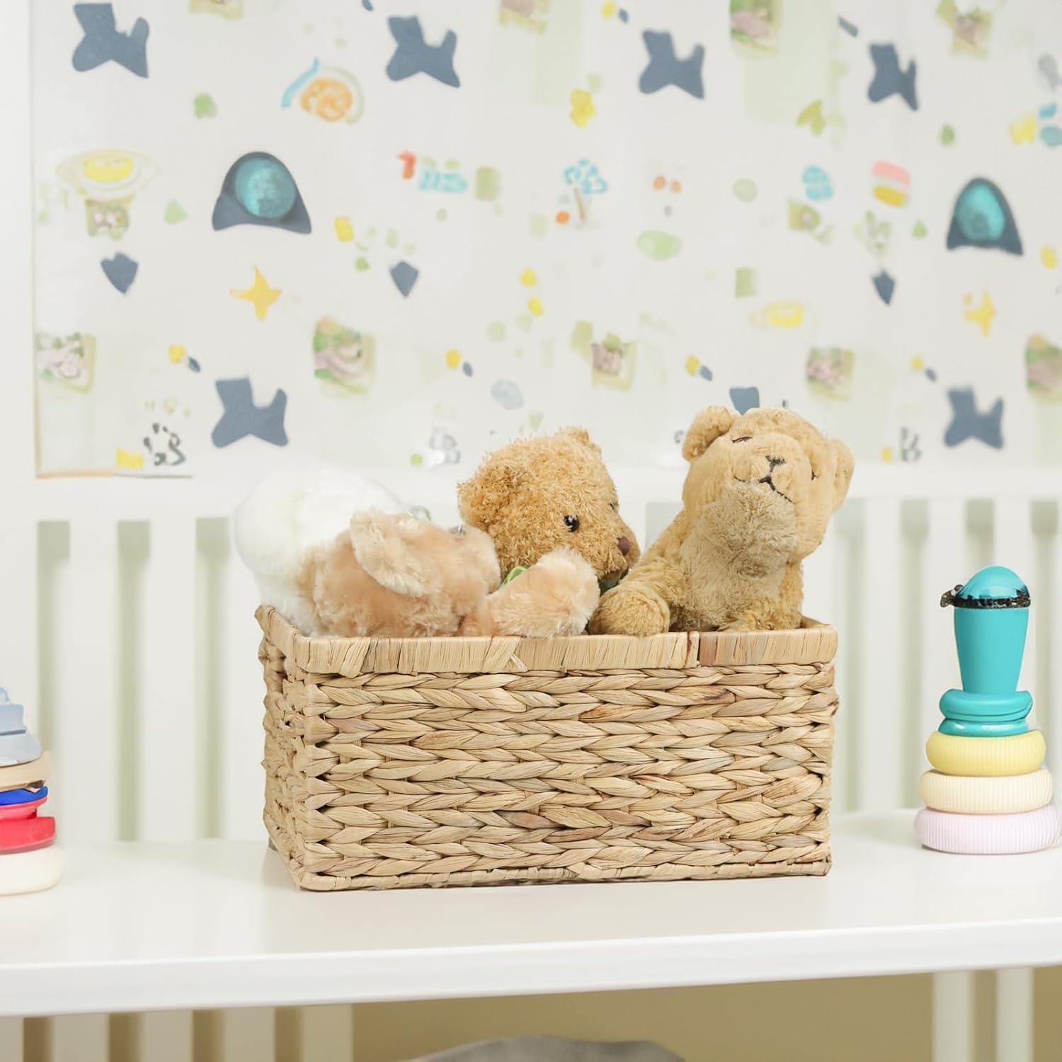 Cesta de Mimbre Grande ORDELITE Rectangular para Almacenamiento