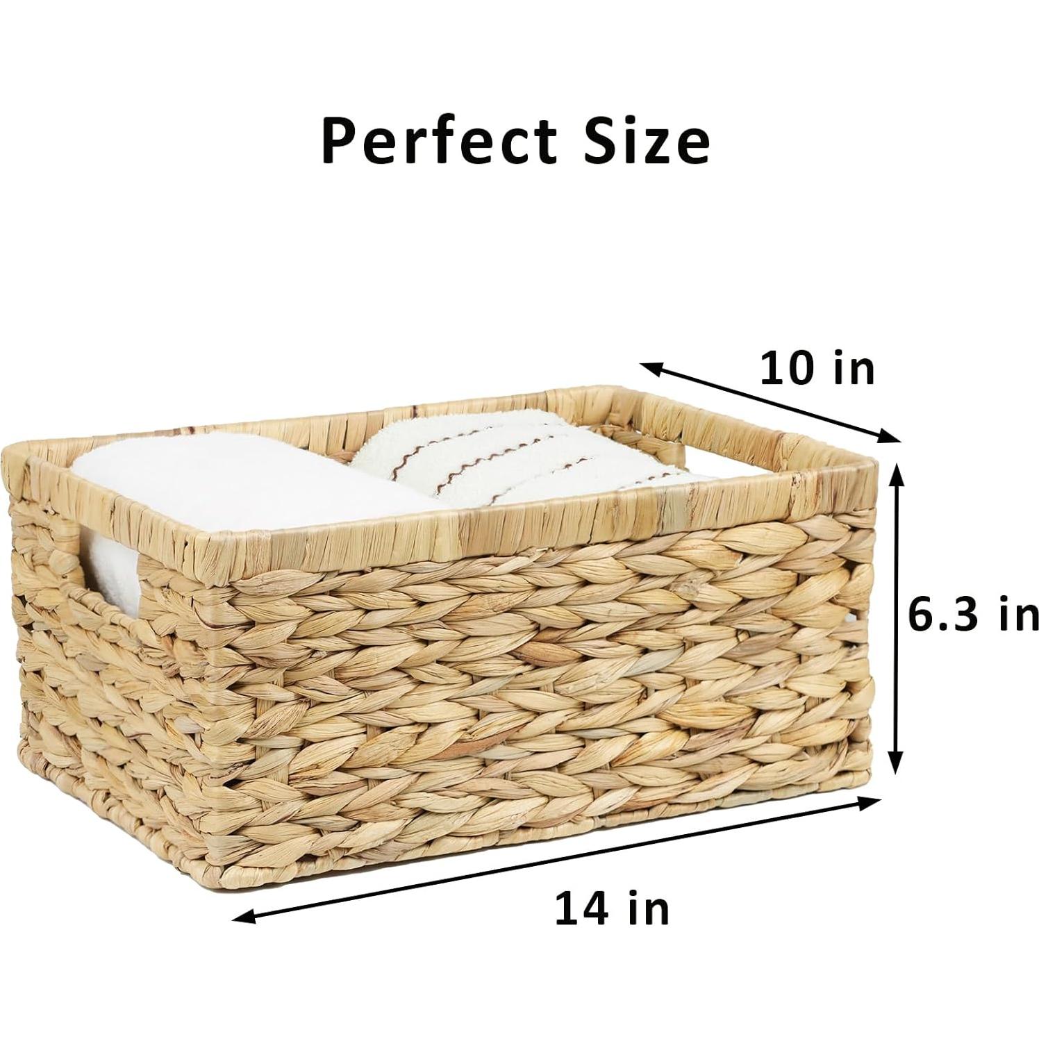 Cesta de Mimbre Grande ORDELITE Rectangular para Almacenamiento