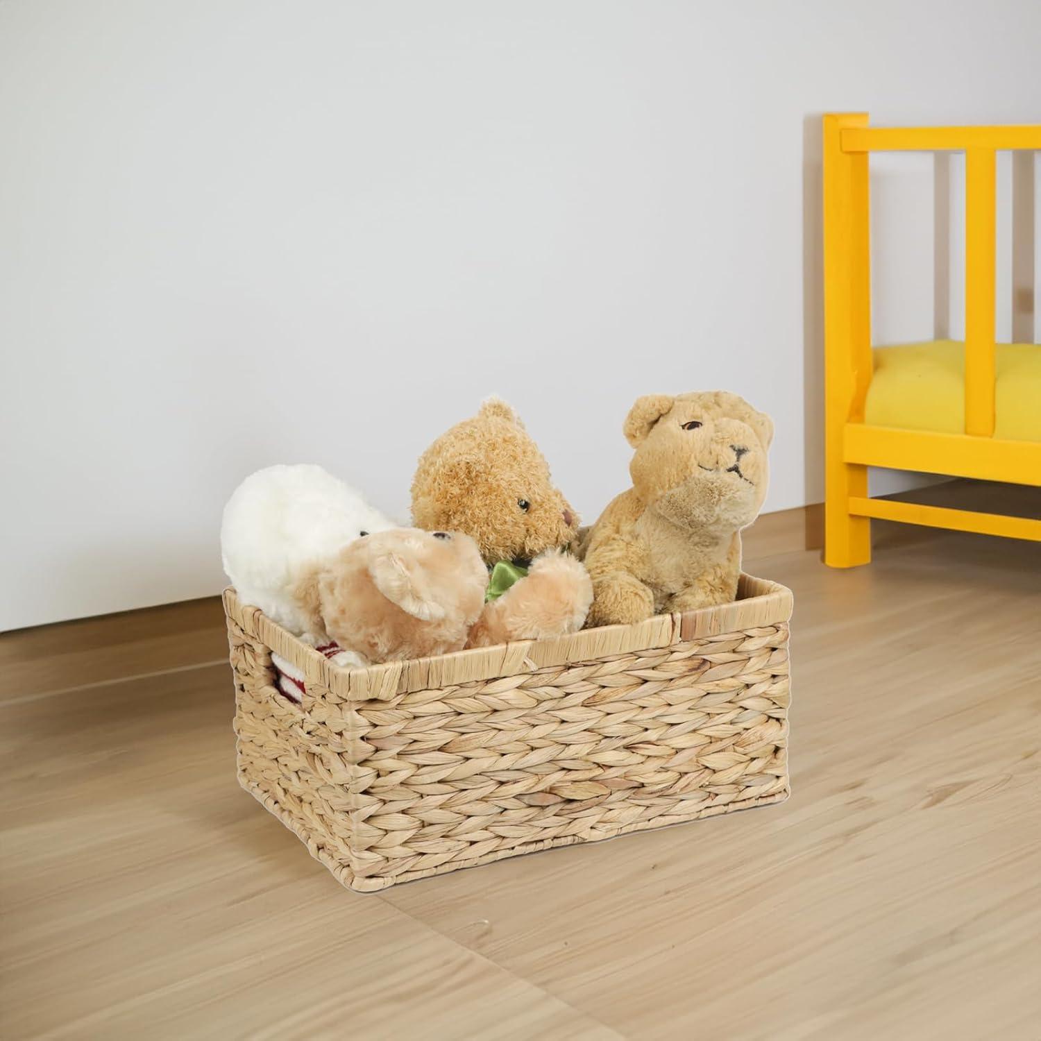 Cesta de Mimbre Grande ORDELITE Rectangular para Almacenamiento