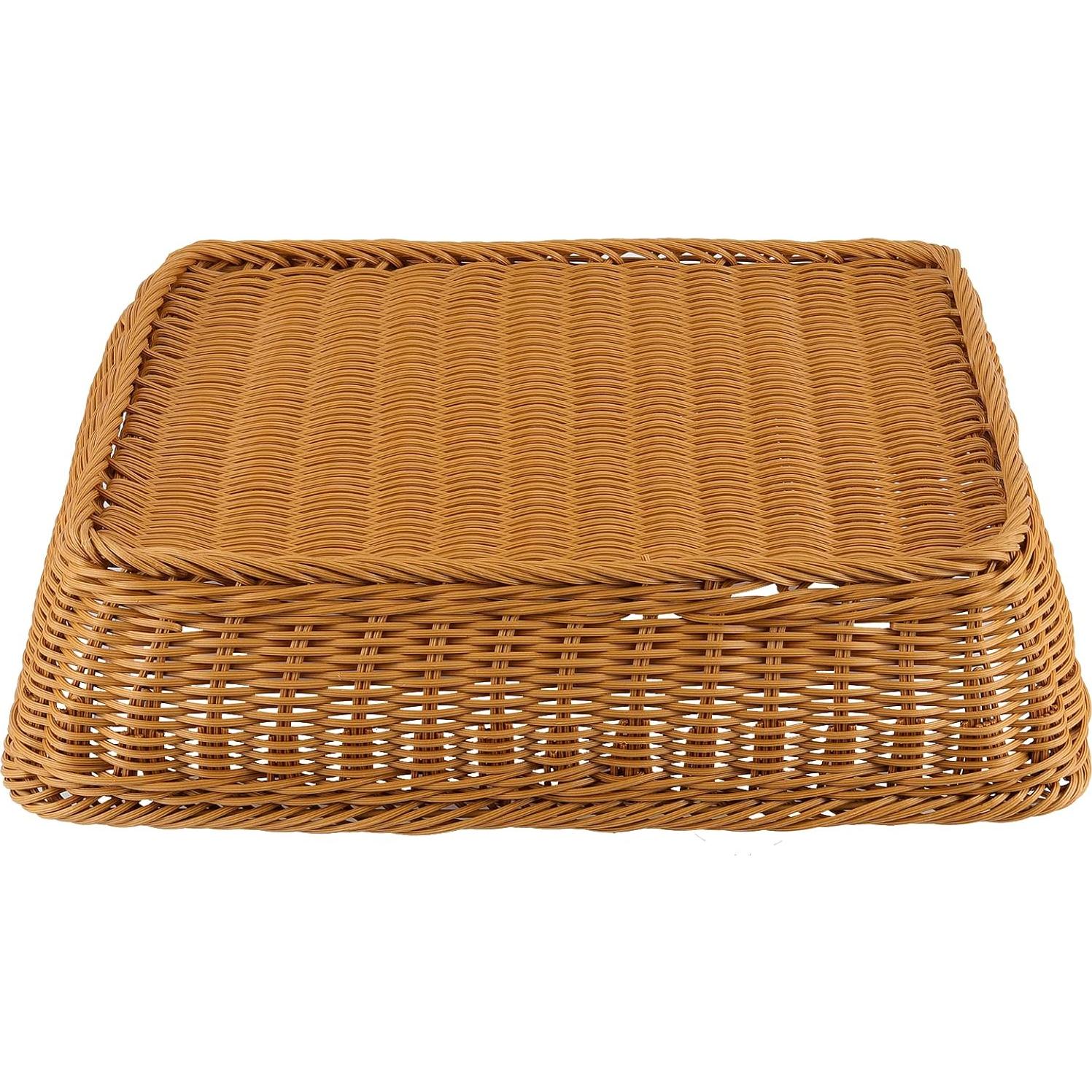 Cestas de Pan de Mimbre SHEUTSAN 3 Piezas 39.9x29.9cm Marrón