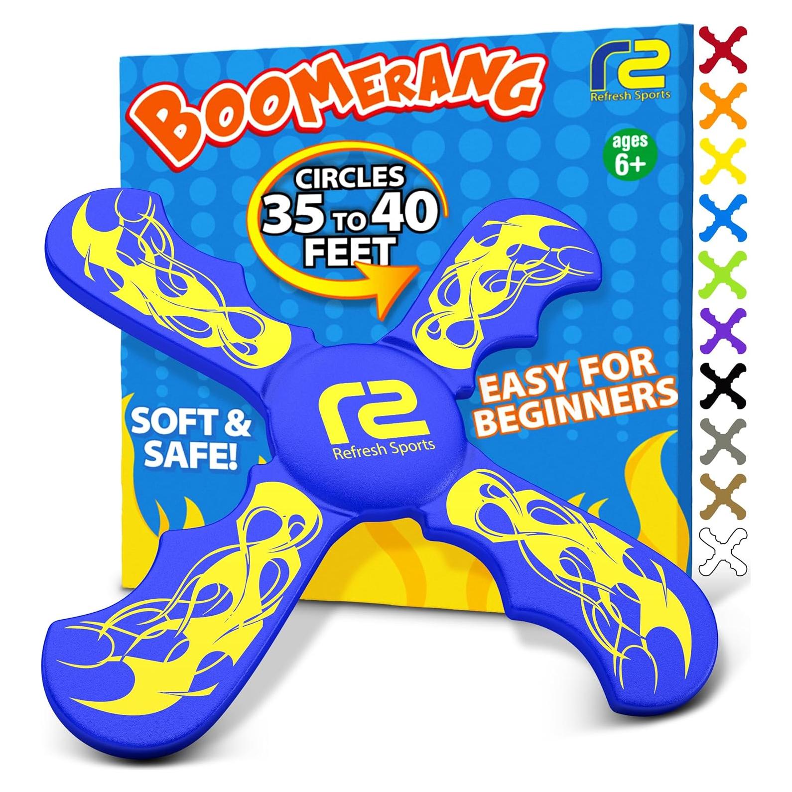 Boomerang Azul Refresh Sports - Juguete Seguro para Niños