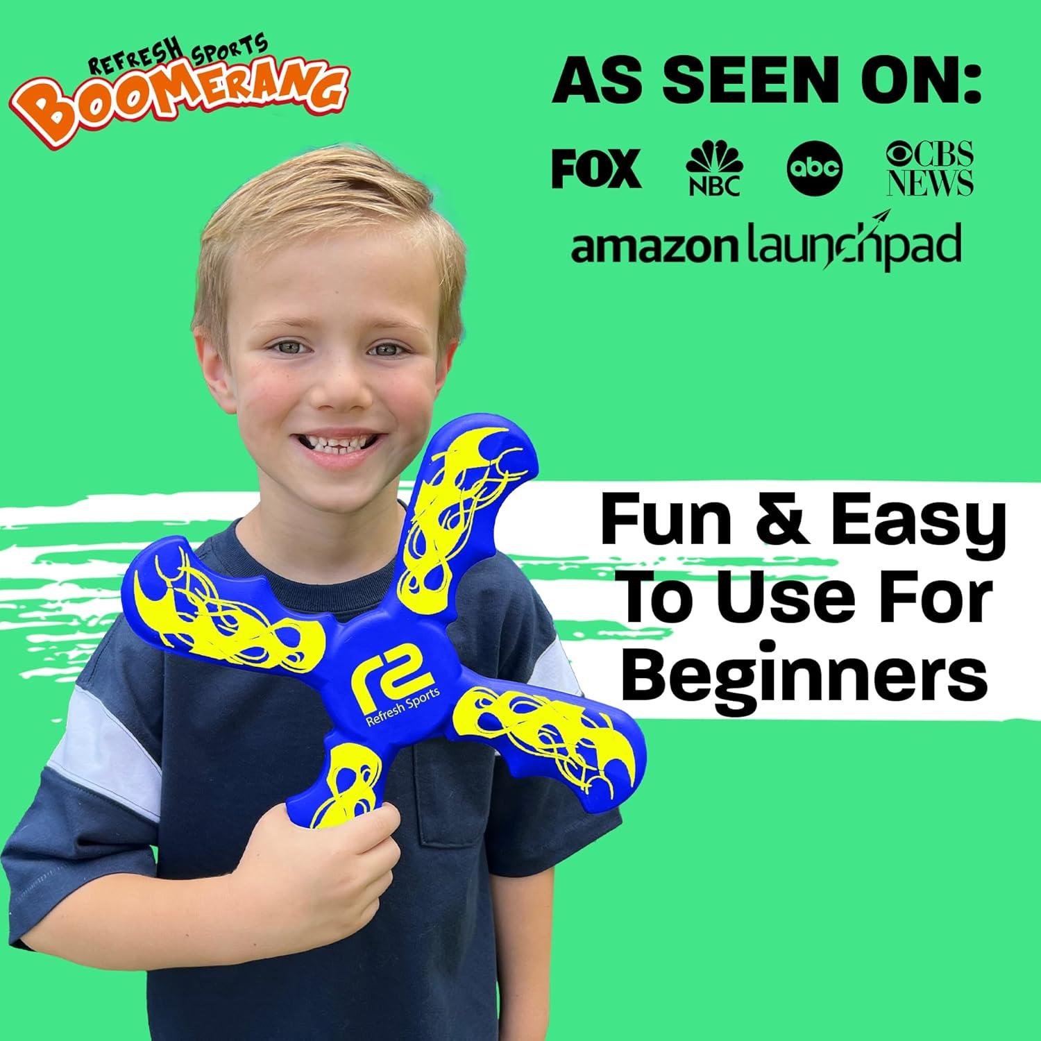 Boomerang Azul Refresh Sports - Juguete Seguro para Niños