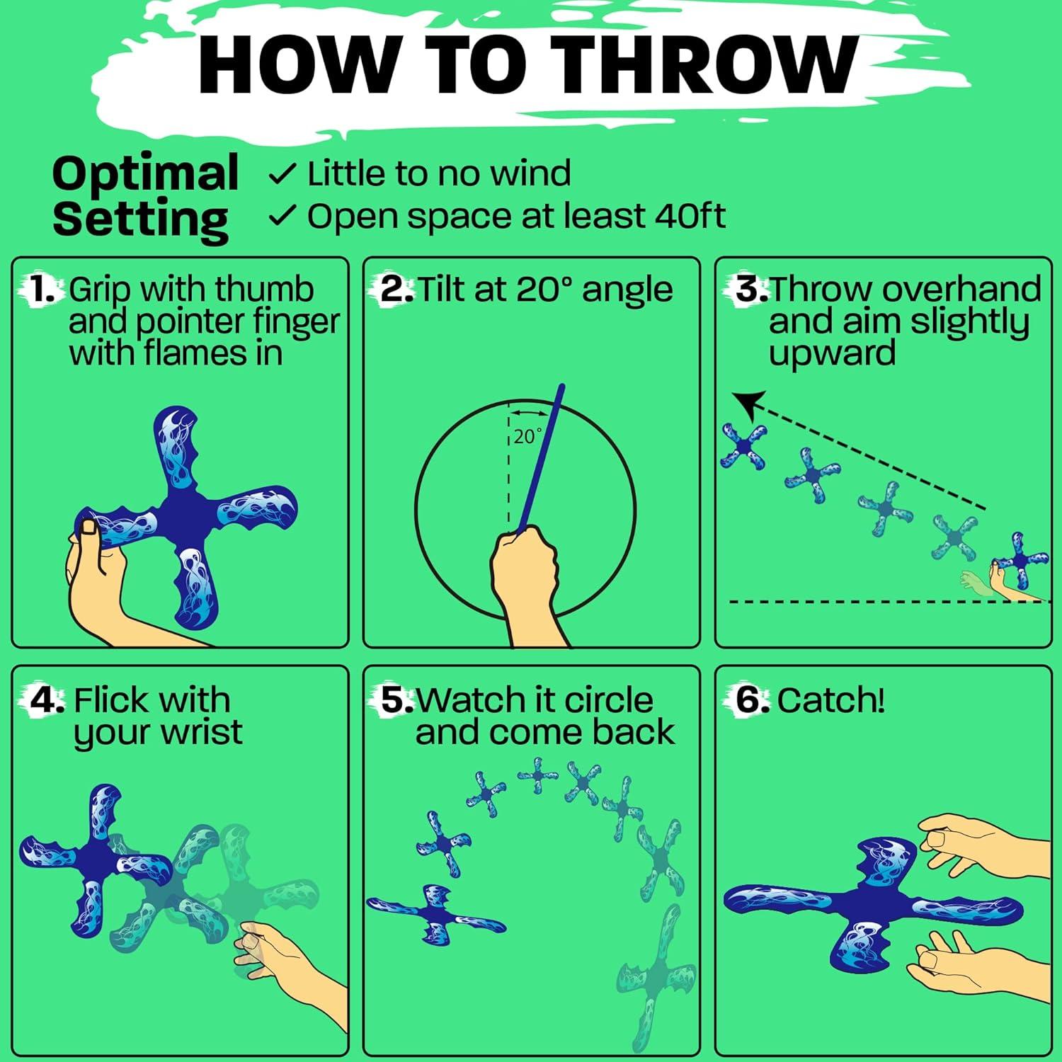 Boomerang Azul Refresh Sports - Juguete Seguro para Niños