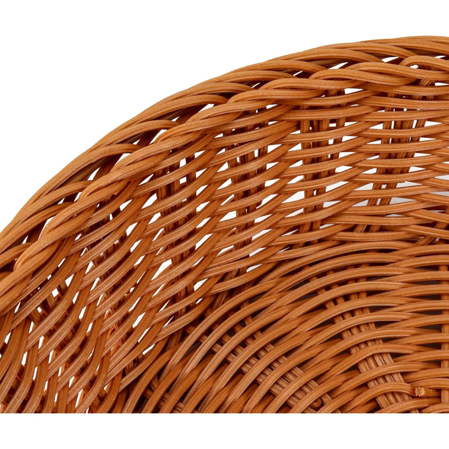 Canastas Redondas de Mimbre JAPCHET 30 cm - Paquete de 4