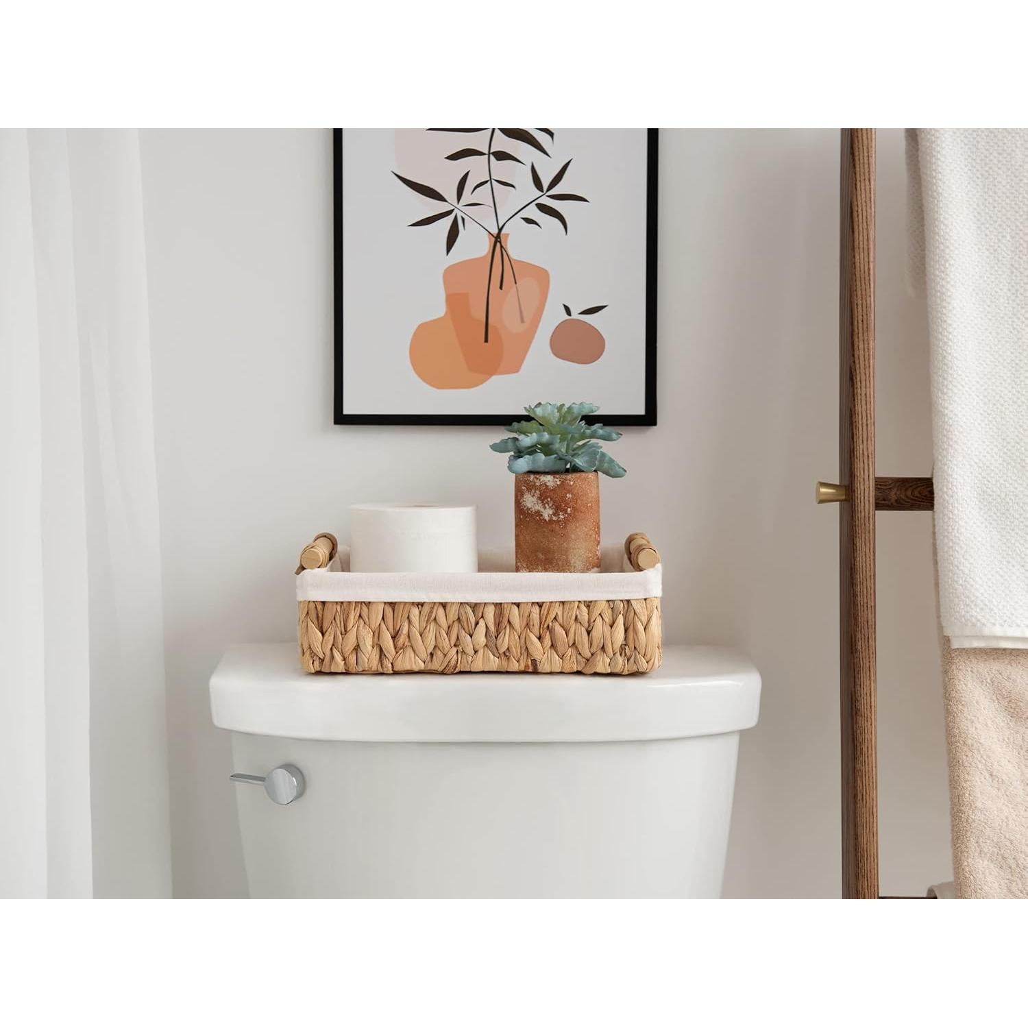 Cestas de Mimbre StorageWorks para Organizar Baño - Juego de 2