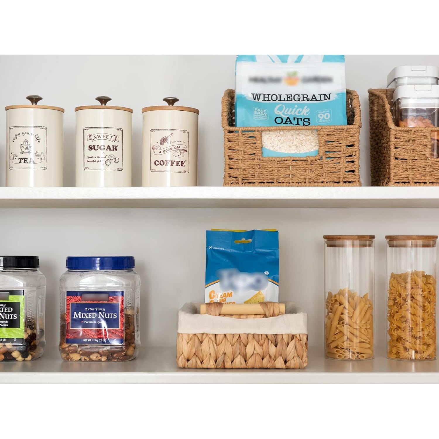 Cestas de Mimbre StorageWorks para Organizar Baño - Juego de 2