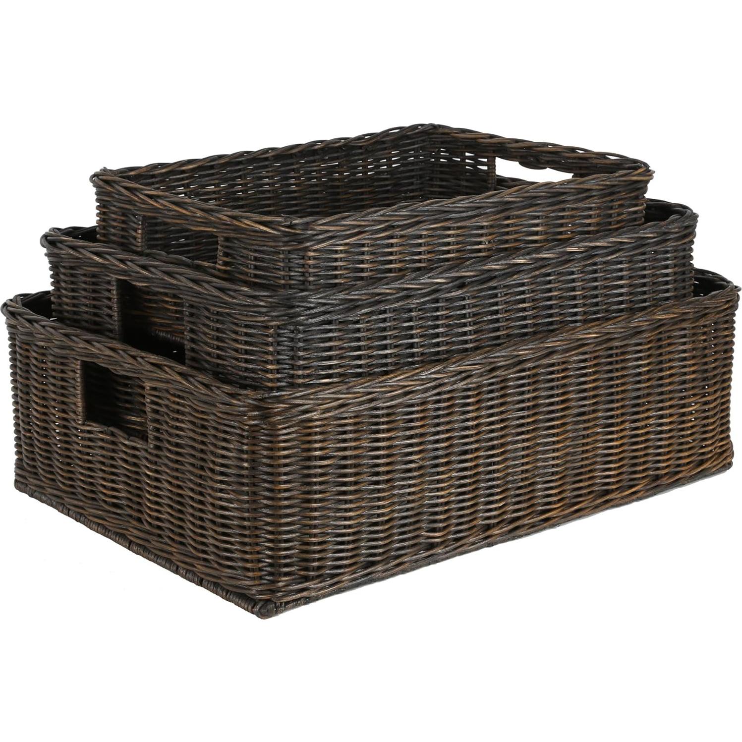 Canasta de Almacenamiento Mediana La Dama de la Canasta 50.8x36.8 cm