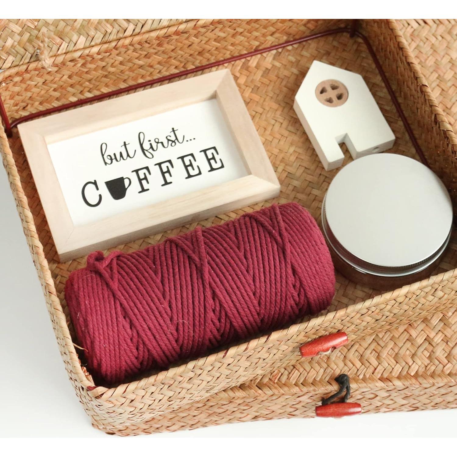 Juego de 2 Cestas de Mimbre FEILANDUO con Tapa - Almacenamiento Boho