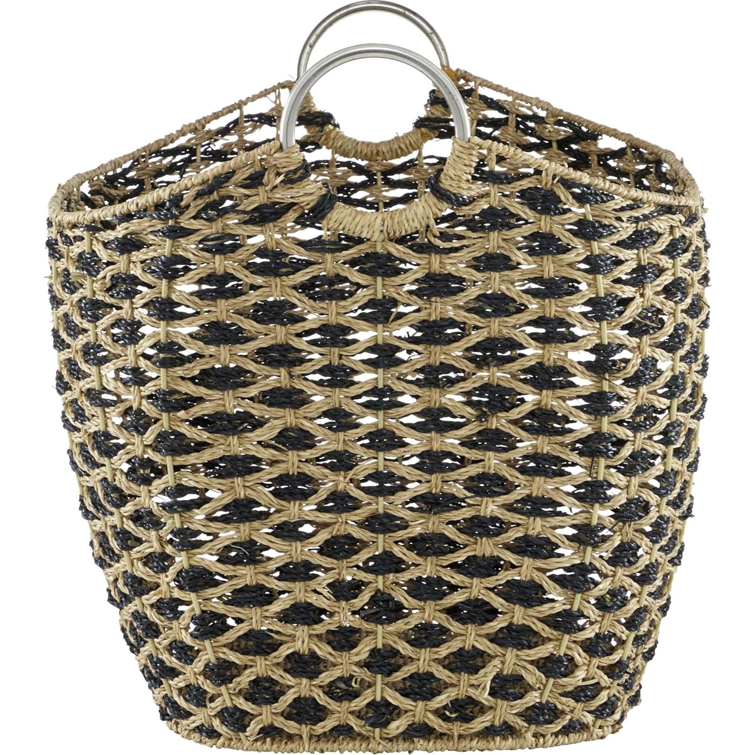 Cesta de Almacenamiento Deco 79 de Hierba Marina 53 cm Marrón