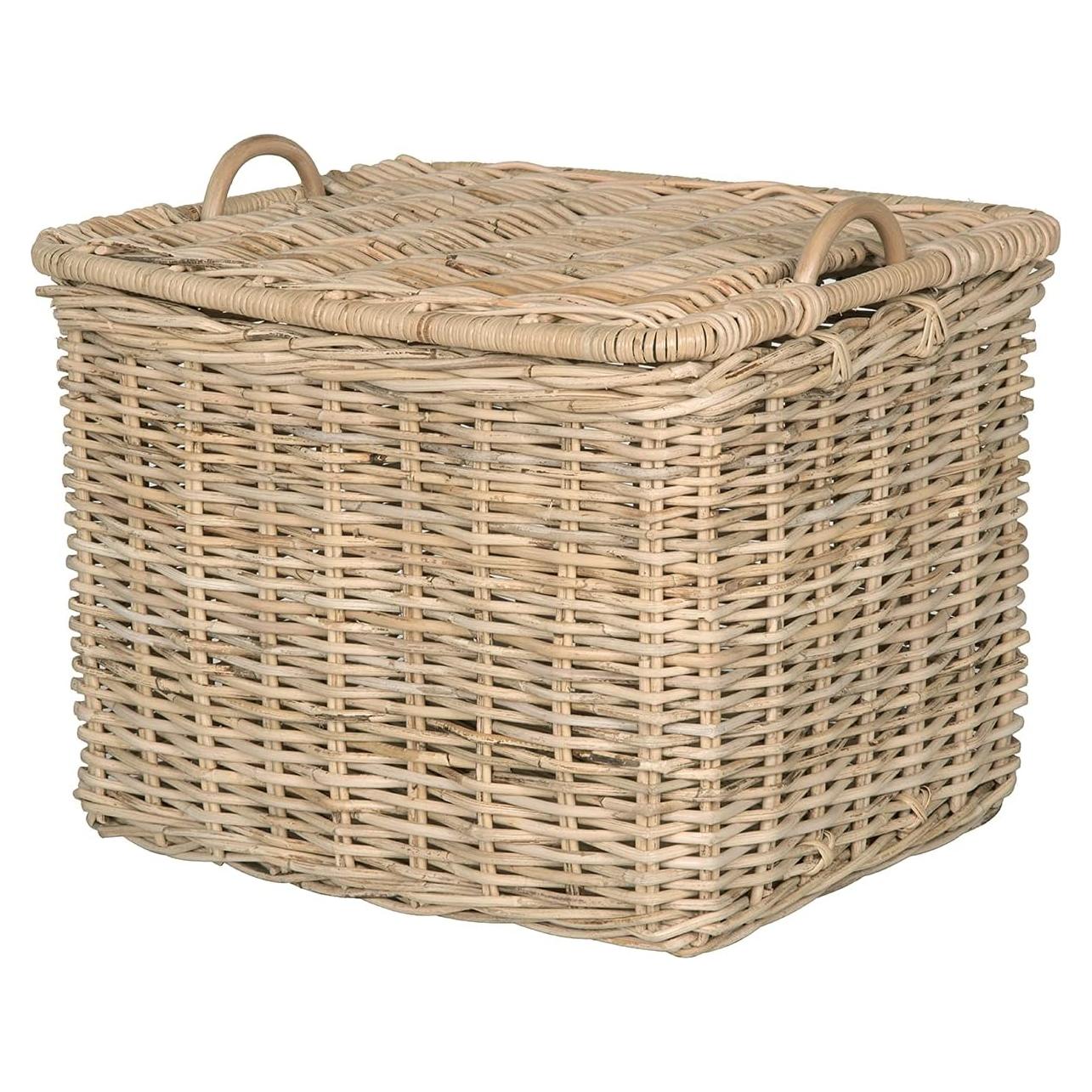 Cesta de Almacenamiento Rectangular Kouboo Rattan Grande