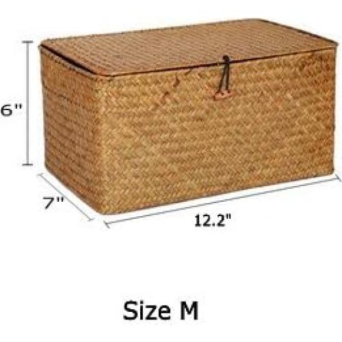 Cestas de Almacenamiento DOKOT de Hierba Marina - Juego de 3