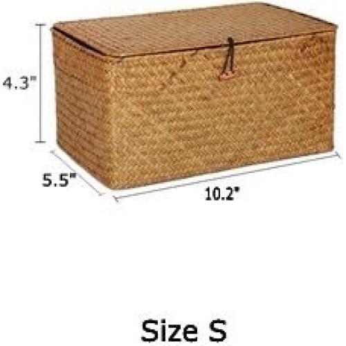 Cestas de Almacenamiento DOKOT de Hierba Marina - Juego de 3