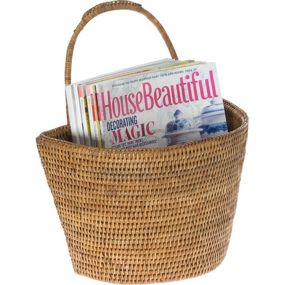 Cesta de Almacenamiento Colgante Kouboo de Ratán Grande