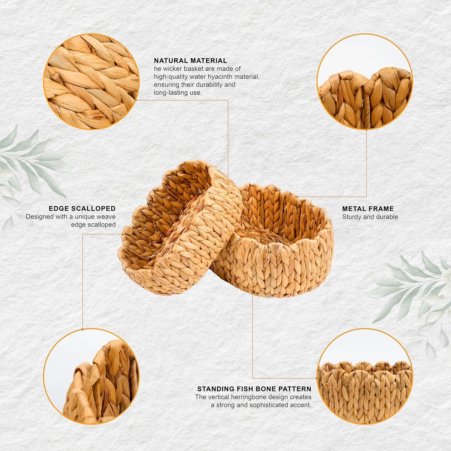 Juego de 2 Cestas de Almacenamiento Ovaladas LUSYDECO