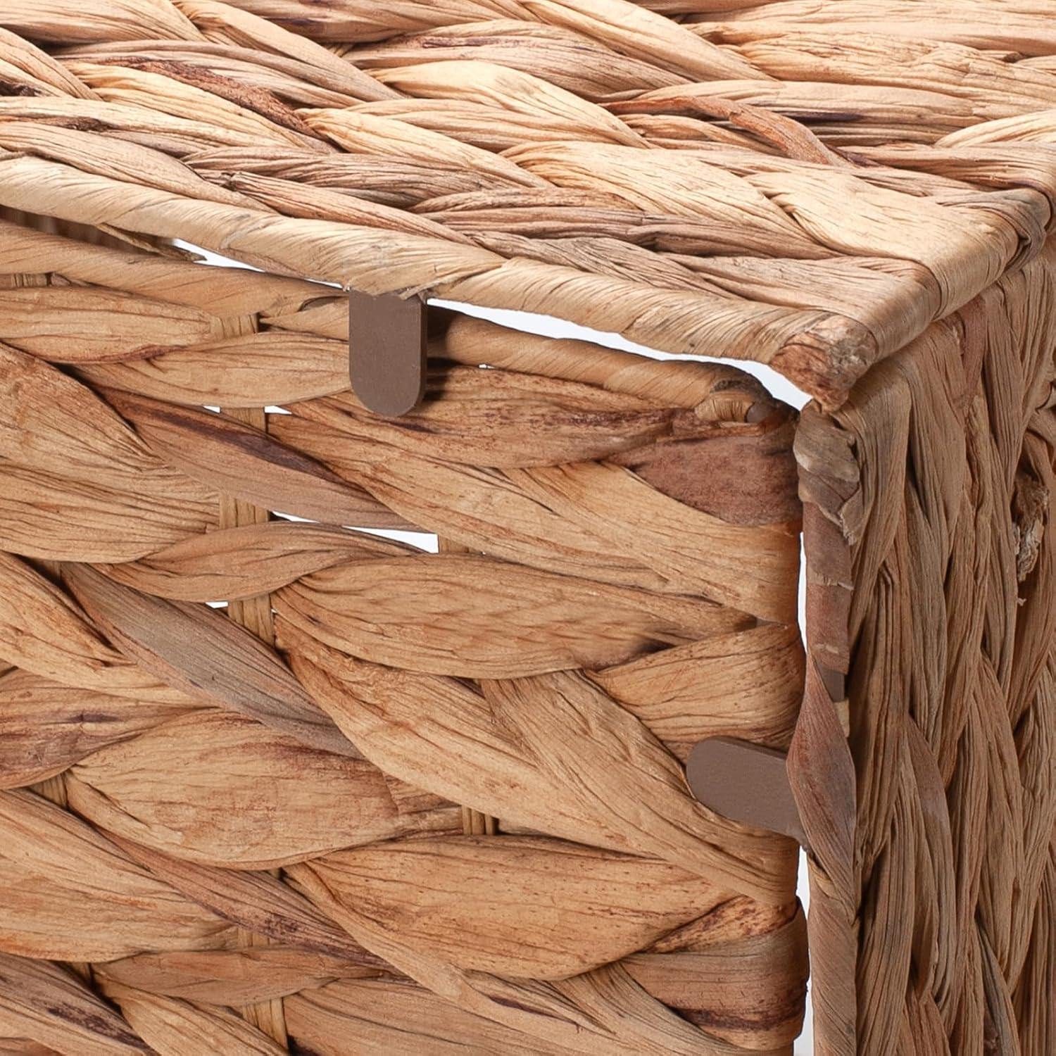 Juego de 2 Cestas de Almacenamiento de Mimbre YANGQIHOME 30cm