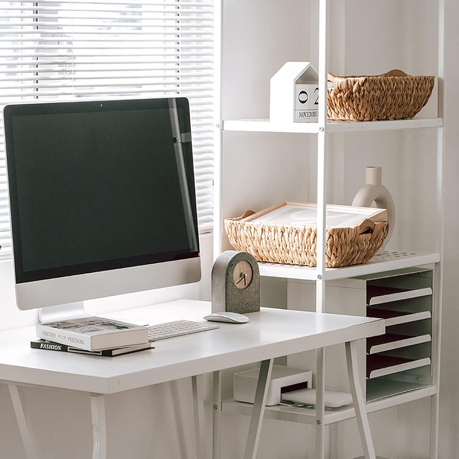 Cestas de Mimbre FairyHaus Juego de 2 Organizador Natural 38x25x12cm